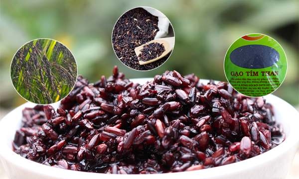 Cơm gạo lứt tím được nấu cực kỳ đơn giản